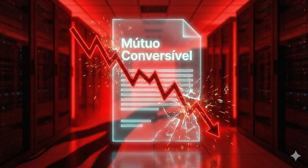 Análise dos riscos do contrato de mútuo conversível e regras de conversão em ações antecipadas.