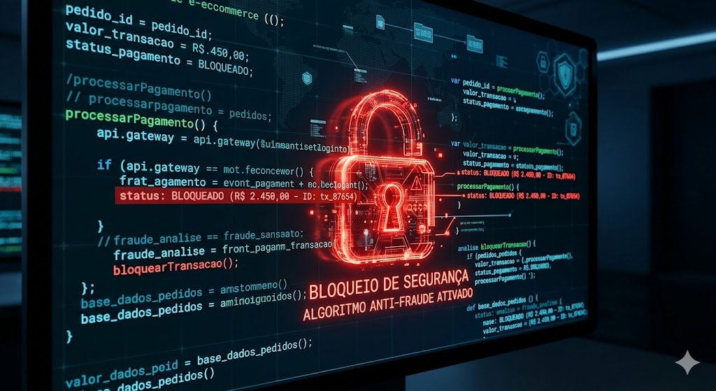 Gateway de pagamento bloqueado, caldo retido